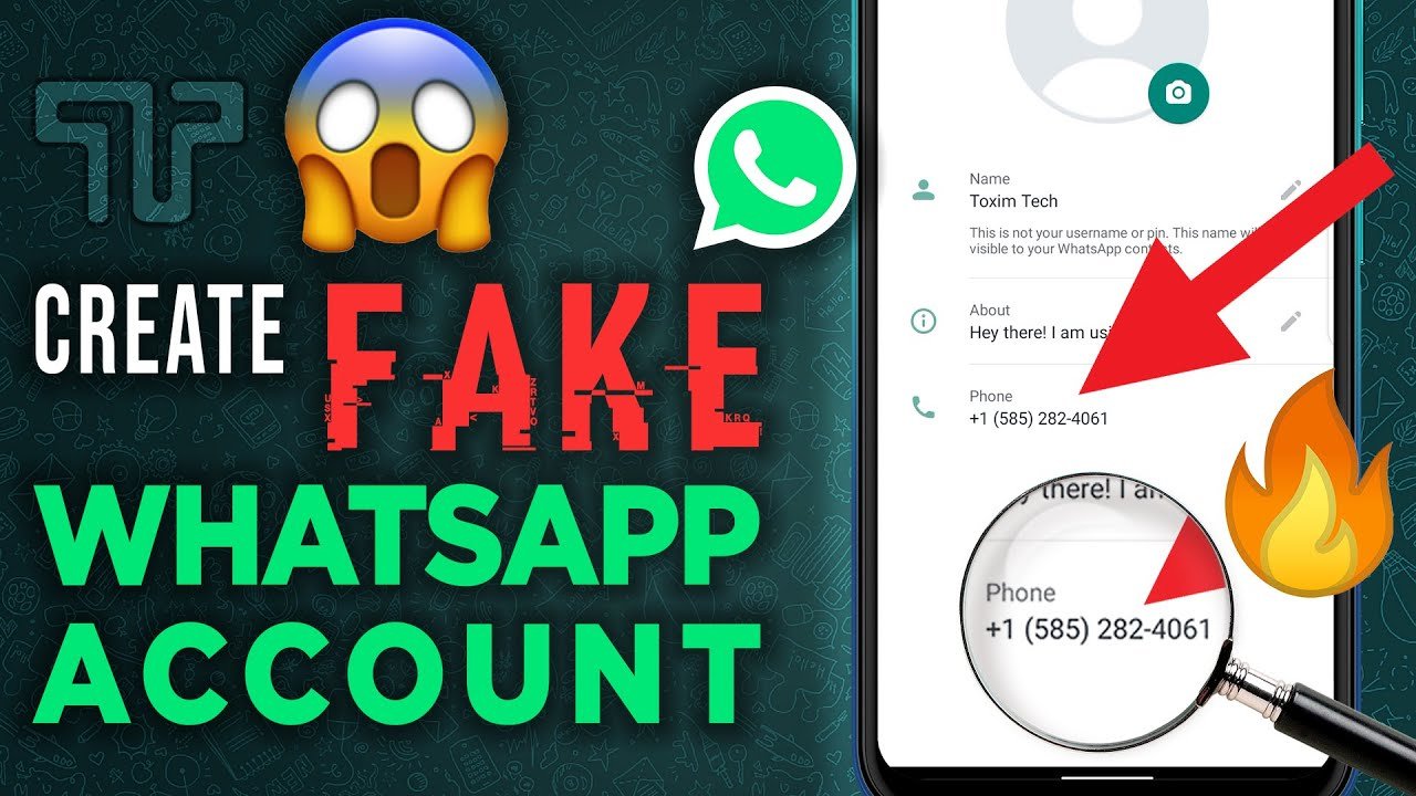 Create a Fake Whatsapp Account